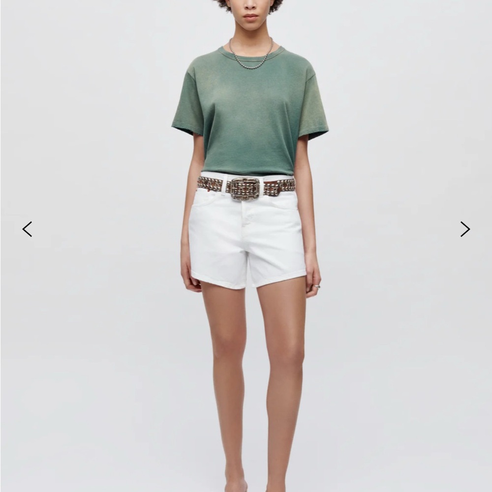 NWT Hanes Sun Faded Loose Tee in Forest Green